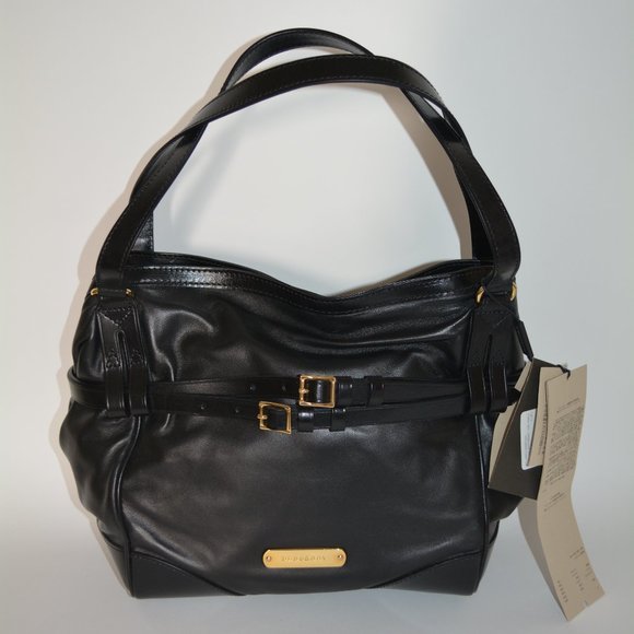 NWT BURBERRY CANTERBURY LAMBSKIN BRIDLE TOTE PURSE - Picture 1 of 12